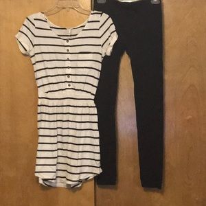 Forever 21 size xs dress with tights